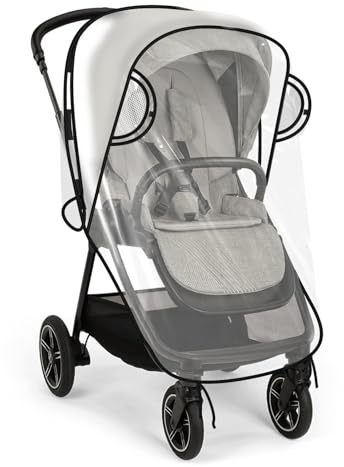 Rain Cover Compatible with Nuna Stroller - Waterproof Stroller Rain Cover, Windproof Travel Weather Shield, Durable Protect from Dust and Snow with Breathable, Travel Strollers Accessories