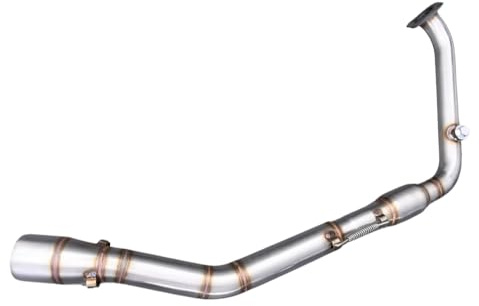 avdb-Moto Collecteurs/Ligne d'échappement D:51mm Compatible avec Yamaha YZF R125 R-125 2019-2024, YZF-R15 V3 2017-2021, YZF R15 / R15M V4 2022-2024, MT-125 2020-2024 en Acier