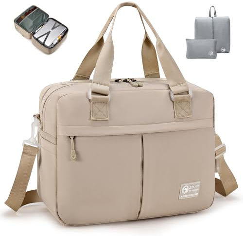 SPAHER Erweiterbar Reisetasche Handgepäck 40x30x15cm British Airways 40x30x25cm Eurowings Handgepäck Tasche Weekender Damen Sporttasche Kliniktasche Geburt Kabinentasche Travel Duffle Bag
