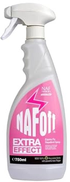 Horse Equine fly & insect repellent nafoff extra effect with free citronella wash 750ml Ask ChatGPT