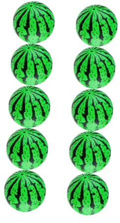 WOONEKY 10 Palloni da Spiaggia Gonfiabili a Forma di Anguria 15 CM in PVC Resistente Set da 10 Pezzi per e Adulti Giochi Estivi Piscina e Festa al Mare