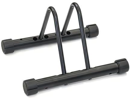 Taylor & Brown Heavy Duty Bicycle Parking Stand – Adjustable Floor Bike Rack with Anti-Slip Grip, Suitable for Mountain, Road and Kids Bikes, Secure Indoor or Outdoor Cycle Storage