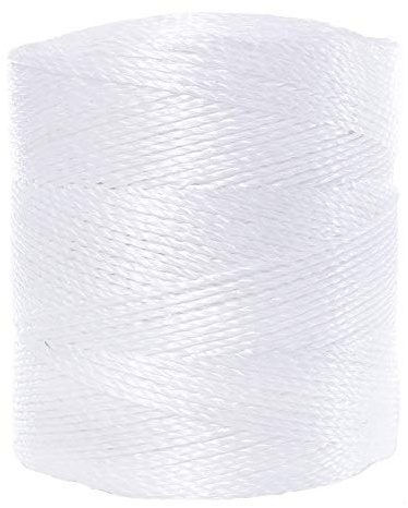 Cordel de atado de película de polipropileno – Construcción, embalaje – resistente a los rayos UV y a la putrefacción – 2 capas de 200 pies o 1 capa de 6500 pies (blanco)