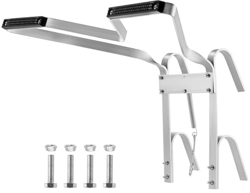 BALLSHOP Ladder Stand Off V-Shaped Universal Ladder Standoff Downpipe Ladder Accessory Aluminum Stabiliser Rubber Bumper Helps Stop Your Ladders Slipping Sideways for Any Environment