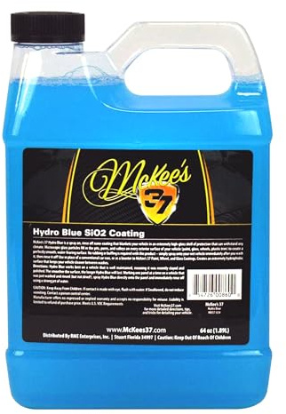 McKee's 37 - Hydro Blue SiO2 Coating | Ceramic Coating for Cars, Easy Protection & Shine Spray for Paint, Glass, Wheels, Chrome & Trim (64 oz)