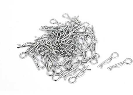 sourcing map 50 Stück Federsplint R Stifte 1.2 mm x 20 mm Mechanische Kupplung Haartraktor Clip Splint Kits Sicherungssplinte