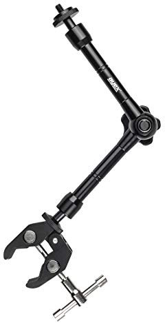 Magic Arm Bras articulé 11 + Pince Universelle Super Solide pour Appareil Photo, caméscope, trépied, etc. Lumière avec Filetage 14