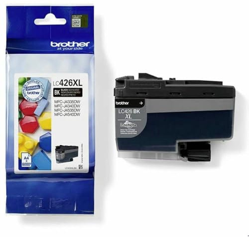 Brother Original LC-426XLBK Tintenpatrone Schwarz MFC-J4340DW, MFC-J4540DW, MFC-J4540DWXL (6000 Seiten nach ISO Standard 24711)