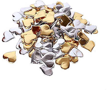 NC 100Pcs Herzform Blütenblätter Konfetti Schwamm Streuen Herz Konfetti Dekoration Valentinstag Geburtstag Hochzeit Verlobung Brautdusche Weihnachten Erntedankfest Neujahr Party Schwamm Herzen