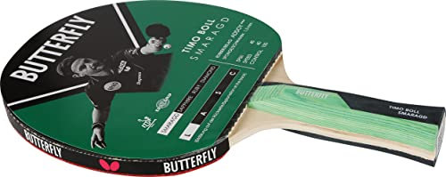 Butterfly 85018 Tischtennisschläger Timo Boll Smaragd, Schwarz/Grün, Standard