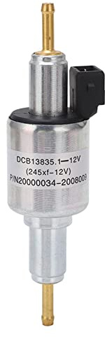 12V Parkeringsvärmare Bränslepump, 65ml Bränsle Doseringspump för Webasto Air Top E C V, för Värmepump 12V, Universal Billuftvärmare för Pump,Rostfritt Stål