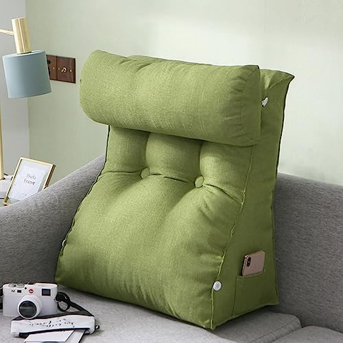 AMWTH Ergonomisches Lesekissen für Bett und Sofa,Bequemes Rückenkissen,Stützkissen,Keilkissen Rückenlehne Kissen,Ideal als Rückenstütze Beim Lesen oder für Videospiele