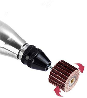 SZTVECFW 10pcs 10-12mm Sanding Flap Disc Grinding Flap Wheels Brush Sand Accessories for Abrasive Grinder Rotary Tools(10mm 320grit)