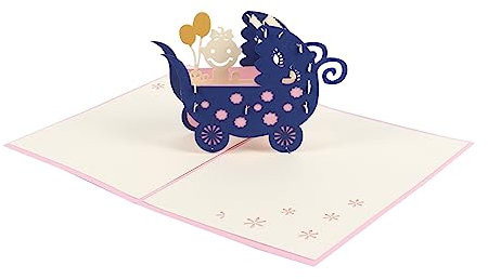 Lurrose Glückwunschkarte up Glückwunschkarte Säugling Gruß Papier Glückwunsch Wunsch Grußkarten Handwerk