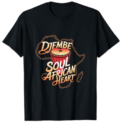 Djembe Soul Afrikanisches Herz T-Shirt