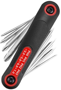 Mtucegi Set di 8 chiavi a stella pieghevoli, pratico set di chiavi esagonali per una facile conservazione e multiuso per vari lavori di manutenzione