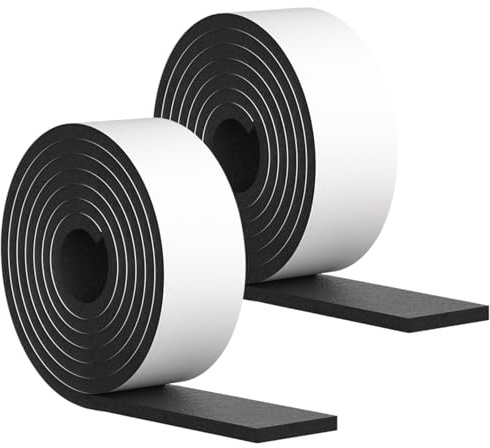 2PCS MODE ISOLATION CONDUS 13, 1ft Inonofofing auto-adhésif décapage de la météo du temps de mousse pour la porte coulissante, ruban d'isolation fenêtres