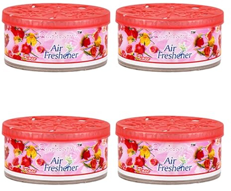 Solider Lufterfrischer, 4 Düfte, Bad & Hotel, geruchsbeseitigender Duft, Deodorierer (Rosenduft, 4 Stück)
