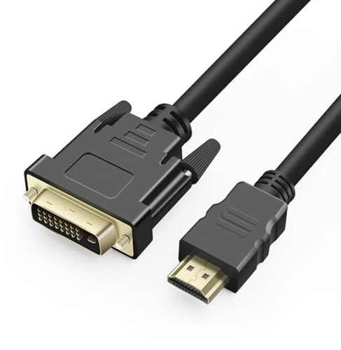 Lytari 1080P HDMI to DVI Cable 1.8M Bidirectional HDMI to DVI-D High Speed Digital Video Cable Digital signal video converter cable for Gaming XBOX PS4 DVD Laptop PC Display