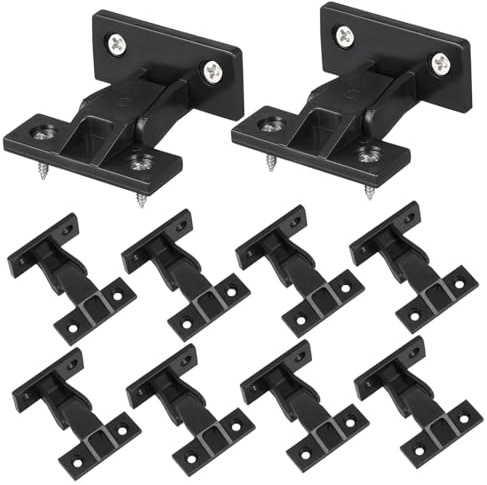 WESIEVYA 10pcs Furniture Connecting Fittings for Right-Angle Panel Joints Invisible Fixing Clips for Cabinet and Kitchen Trim Installation Easy to Install and Remove