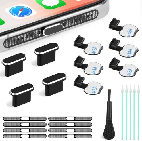 AXFEE Kit de Limpieza De Interfaz de TeléFono MóVil de 24 Piezas