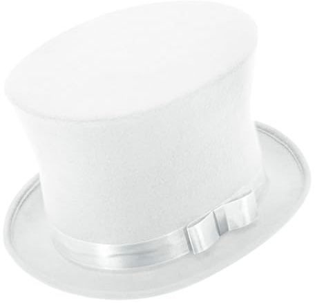 Trendandstlyez Zylinder 17cm Hut für Herren & Damen im 20er Jahre Gatsby Stil – Hoher Filzhut in 7 Farben als Accessoire für Showmaster, Zauberer, Karneval & Mottoparty, Unisex