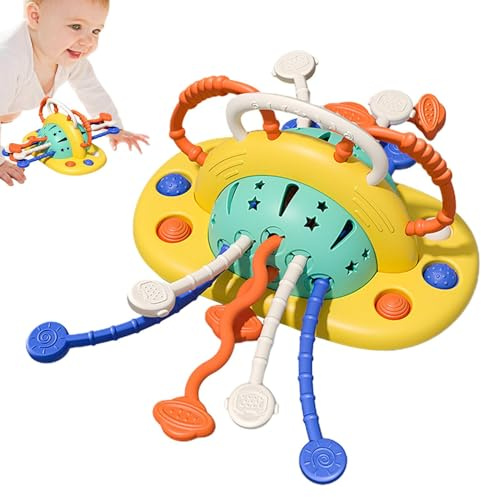 Fune da traino giocattolo, giocattolo a, corda in silicone, per ragazze a partire 3, viaggio, auto, aereo, compleanno, Natale, feste, seggiolone