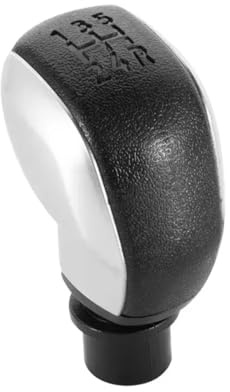 Rugnipw Pomos Palanca Cambios Para Citroen C2/C3/C4/c-elysee Accesorios Coche Manual 5 Velocidades Palanca Cambios Cabeza Bola(Matte Silver)