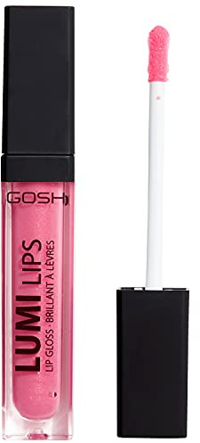 GOSH Lumi Lips Lipgloss mit integriertem Licht, vegan I für vollere Lippen I langanhaltendes Ergebnis ohne Kleben I feuchtigkeitsspendend für weiche Lippen I parfüm- & parabenfrei I 007 OMG