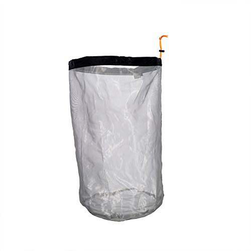 VGEBY1 Mesh Storage Sack, Mesh Stuff Aufbewahrungstasche Drawstring Organize Sack Für Camping Reisen Wandern(XXL-Schwarz) Netzbeutel