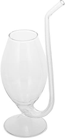 YARNOW 1 Pc Coupe Verre Filtrant Vampire Coup De Whisky Martini Mojito Lunettes Tasse à Cocktails Verres à Siroter Cocktails Avec Vampire Forme Verres à Vin Verre à Vin Jus Tube Un Verre