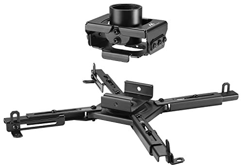 Maclean MC-913 Support Universel de projecteur pour Montage au Plafond réglable en Acier inclinable et Rotatif jusqu'à 35 kg