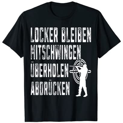 Tontaubenschießen Tontauben Wurfscheibenschießen T-Shirt