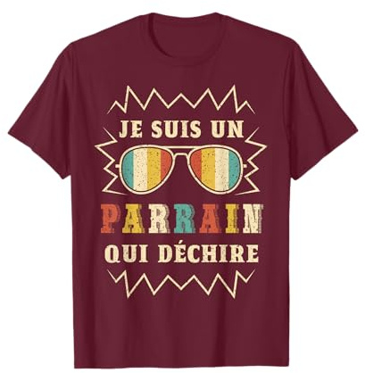 Fête Des Pères Humour Cadeau Je Suis Un Parrain Qui Déchire T-Shirt