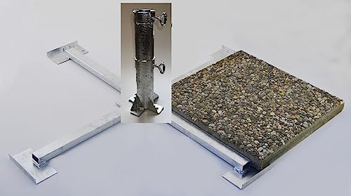 STABIELO NEU - Best Sicherheits Plattenständer für Stöcke 60 mm für - 4 x 50er Platten - Made in Baden Württemberg-Holly Produkte Vertrieb