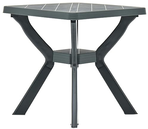 BaraSh Bistrotisch Grün 70x70x72 cm Kunststoff Bistrotisch Outdoor Mosaiktisch Tisch FüR Sonnenschirm Kleiner Tisch Balkon Gartentisch