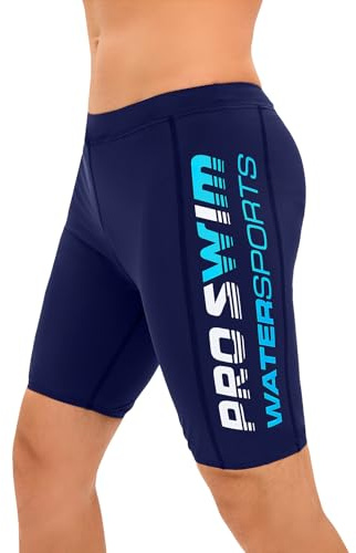 Veranobreeze Herren-Badeanzug Jammer Badehose Lang Wettkampf Schwimmhose | Chlorbeständig, Schnelltrocknend, Atmungsaktiv, UPF 50+, Badeshorts mit Innenkordel, Endurance, Schwimmtraining, Schwimmen