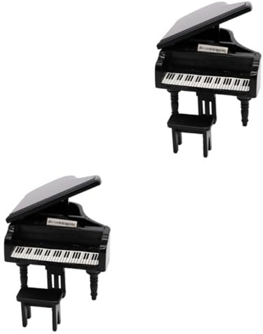 BESTonZON 2St Klavier Modell bastelzeug Craft Tischdekoration Miniatur Wohnkultur Modelle Set-Flügel Dekoration Schreibtisch Ornamente Pinot Konzertflügel schmücken Hölzern