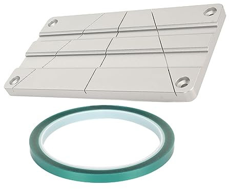 YOGOTEU Tape Splicing Set for Revoxsonido Open Reel Tape Media Splicing Block Kit for Full Track Connection Stable Splicing Revoxsonido Tape Splicing