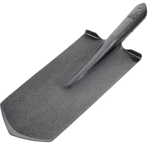 KONTONTY Pala Metálica para Jardín y Herramientas De Jardinería para, Mango Ergonómico, Acero Al Manganeso Reforzado, Adecuado para Plantar y Aflojar Suelo Huertos y Jardines