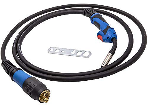 maXpeedingrods MIG MAG - Torcia per saldatura con sistema flessibile MB 15 AK, attacco eurocentrale, saldatrice raffreddata a gas, 4 m
