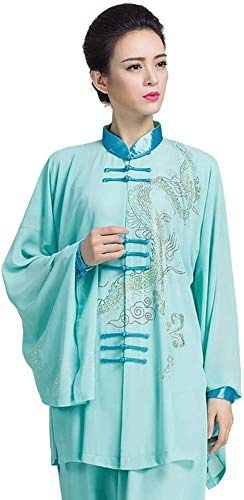 TaiChi Uniform,Tai Chi Clothing, Women's Tai Chi Uniform Clothing, 3 Pieces Qi Gong Martial Arts Suits Breathable Wing Chun Shaolin Kung Fu Taekwondo Training Cloths Apparel(#4_XS)