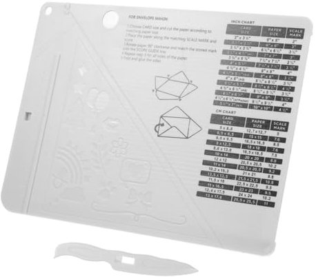 LAPYAPPE 1ensemble Table De Pliage Pour Enveloppes Outil De Pliage Multifonctionnel Pour Création De Cartes Planche De Marquage Légère Et Portable Pour Bricolage