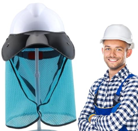 Schutzhelm-Visier-Sonnenschutz, UV-Block-Helmbefestigung, einfach zu tragen, Hardhat-Sonnenschutz zur Vermeidung von Hitzschlag, Baustellen im Freien