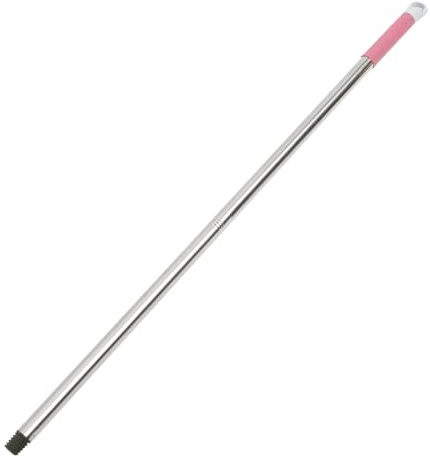 Kichvoe 22mm Stainless Steel Broom Handle Stick Metal Replacement for Sweeping Floor Cleaning, Sturdy Mop Handle Accessory Suitable for Indoor and Outdoor Use Random Color