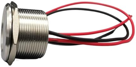 Rostfritt stål Vattentät Piezo Touch-omkopplare 16 mm 19 mm 22 mm 25 mm Normal öppen Kapacitiv momentan tryckknapp(19mm)