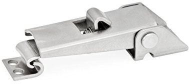 Ganter Normelemente | Spannverschlüsse - GN 831-100-S-NI-1 | Mit Sicherung | Edelstahl | 1 Stück