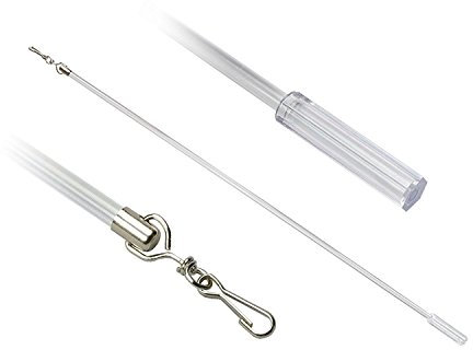 WR-Design 1 Schleuderstab 5 mm Durchmesser in der Farbe Glasklar, Länge 100 cm