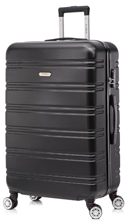 FLYMAX 24 Medium Suitcase Super Lightweight ABS Hard Shell Travel Hold Check in Luggage Suitcase with 4 Wheels Trolley Bag 67L