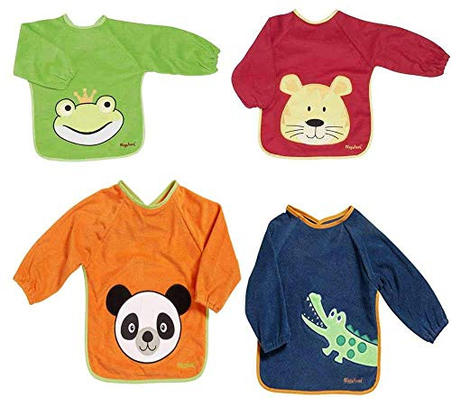 Playshoes Ärmellätzchen 4er Pack Frottee Lätzchen SPARPACK 507136 (4er Set B)